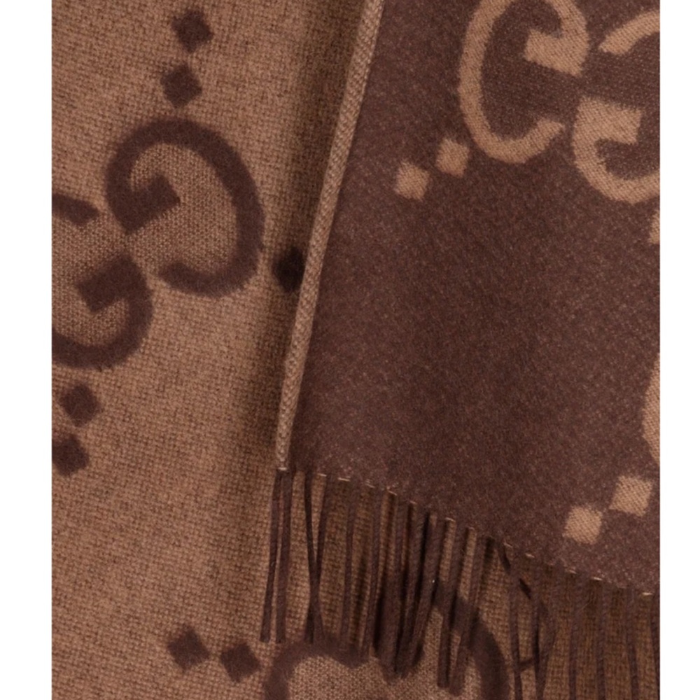 GUCCI Jumbo GG logo reversible cape poncho wrap - Picture 5 of 6